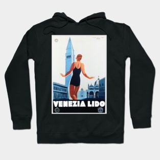 VENEZIA LIDO Italy Holiday Travel Advertisement Vintage Italian Poster. Hoodie